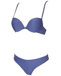 Emporio Armani - Bikini Bademode mit Bügel wattierte Cups und Slip Artikel 262333 5P360 Bikini Push UP Slip - Lyst