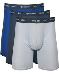 Reebok - Ondergoed In Blauwe Tinten Boxershort - Lyst