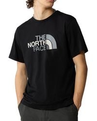The North Face - NF0A87N5JK31 M S/S Easy Tee T-Shirt TNF Black Taille XL - Lyst