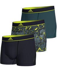 adidas - Trunk Boxer Unterhose Shorts Active Micro Flex Eco 3er Pack - Lyst