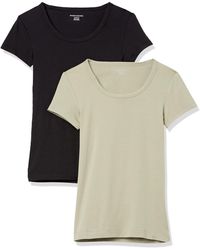 Amazon Essentials - T-Shirt mit Flügelärmeln und U-Ausschnitt in schmaler Passform - Lyst
