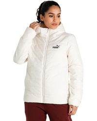 PUMA - ESS Hooded Padded Jacket Sweatshirt - Lyst
