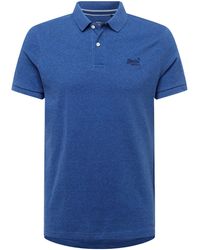 Superdry - S Core Polo Shirt Blue S - Lyst