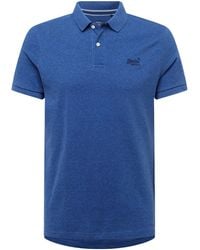 Superdry - S Classic Pique Polo Shirt M1110343a Bright Blue Marl - Lyst