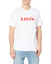 Levi's - Ss Relaxed Fit Tee Camiseta Hombre Modern Vintage Logo White - Lyst