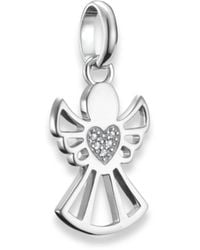 Thomas Sabo - Angelo Design in argento 925 riciclato - con cuore e zirconi - Gioielli da donna per bracciale e collana - Connect - Lyst