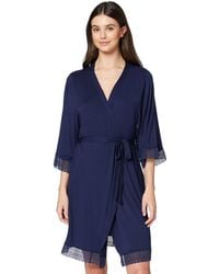 Iris & Lilly Accappatoio Lungo in Cotone - Nero