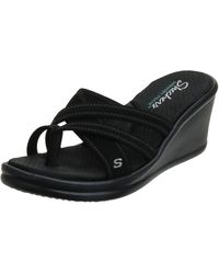 15 % de descuento Mujer Zapatos de Tacones de Sandalias con cuña Vinyasa-Stone Candy Skechers de color Negro 