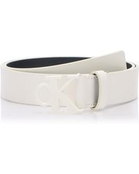 Calvin Klein - Monogram Tonal Plaque Belt 30MM K60K613125 Fester Gürtel - Lyst
