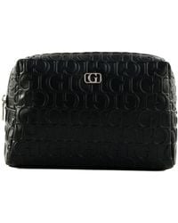 Guess - Television Large Top Zip Cosmetic Bag Black - Lyst