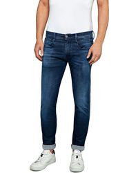 Replay - Hyperflex Anbass Clouds Edition Slim Fit Jeans - Lyst
