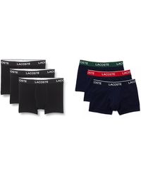 Lacoste - Boxer Shorts Noir S Boxer Shorts Marine/Vert-Rouge-Marine S - Lyst