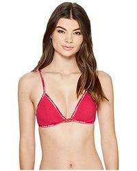 calvin klein women's id cotton large waistband triangle unlined bra