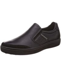Ecco Herren Soft 7 Slip On Sneaker - Schwarz