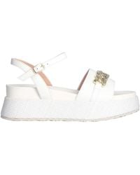 Liu Jo Me Contro Te Sandali con Applicazioni Bianco di Liu Jo in Nero Lyst
