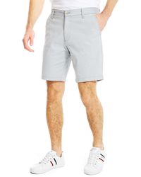 Nautica - Classic Fit Flat Front Stretch Solid Chino 8.5" Deck Shorts - Lyst