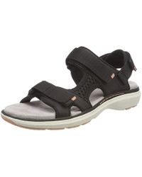Clarks Un Roam Step, Sandalias de Talón Abierto para Mujer - Negro