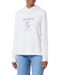 GANT - REG Graphic Hoodie Kapuzenpullover - Lyst