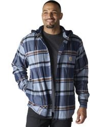 Carhartt - Rugged Flex Relaxed Fit Flannel Fleece Lined Hooded Shirt Jac - Lyst