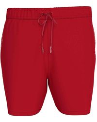 Tommy Hilfiger - Badeshorts Medium Drawstring Tape mit Tunnelzug - Lyst
