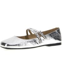Michael Kors - Matilda Flex Ballet Ballerina Silver EU 39 - Lyst