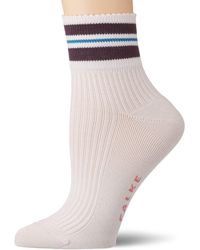 Falke Socken Style Flower - Baumwollmischung, 1 Paar, Rosa (Rose-White 8246), Größe: 37-38 - Pink