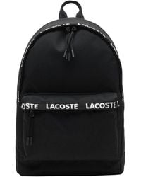 Lacoste - Neocroc Seasonal Backpack Tape Noir - Lyst