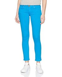 True Religion Halle Overdyed Jeans Skinny Donna - Blu