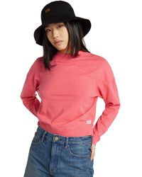 G-Star RAW - Constructed Loose Mock T Ls Wmn T-shirt - Lyst