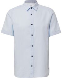 S.oliver - Regular Fit: Strukturiertes Kurzarmhemd aus Baumwolle mit Kentkragen himmelblau XL - Lyst