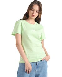 Calvin Klein - Monologo Slim Tee J20j222564 S/s Knit Tops - Lyst