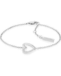 Calvin Klein - Women's Minimalistic Hearts Collection Chain Bracelet Stainless Steel - 35000387 - Lyst