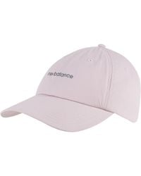 New Balance - , , 6 Panel Linear Logo Hat, Classic Stylish Baseball Cap, One Size Fits Most, Stone Pink - Lyst