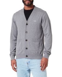 GANT - Classic Cotton V-cardigan Strickjacke - Lyst