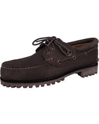 Timberland - S Authentic Boat Full Grain Leather Medium Grey Shoes 8 Uk - Lyst