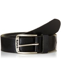 Levi's Classic Top Logo Buckle Gürtel - Schwarz