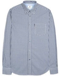 Ben Sherman - Kingsize 59141 Gingham L/s Shirt 3xl Dark Blue - Lyst