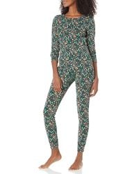 Amazon Essentials - Flanell-Schlafanzug mit Shirt mit Langen Ärmeln und Knopfleiste vorne und Hose - Lyst