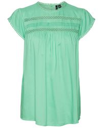 Vero Moda - VMDEBBIE Pleat S/L GA NOOS Top - Lyst