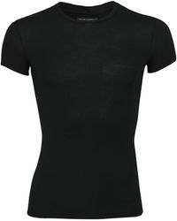 Emporio Armani - , Basic Stretch T-Shirt schwarz 6A511-M - Lyst
