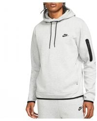 Nike - Sweatshirt Sportswear Tech Fleece Bleu Foncé/Blanc - Lyst
