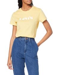 Levi's - The Perfect Tee T-Shirt,Modern Vintage Golden Haze,S - Lyst