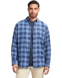 Izod - Stratton Flannel Long Sleeve Button Down Shirt - Lyst