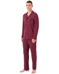 Emporio Armani - Interlock With Shirt And Trousers Pajama Set - Lyst