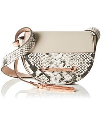 Calvin Klein HEATH3R Exotic Mini Half Moon Crossbody - Neutro