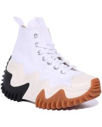 Converse - Run Star Motion Platform Trainers White Black Gum - 4 Uk - Lyst