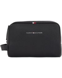 Tommy Hilfiger - Essential Pu Washbag Toiletry Bag Faux Leather - Lyst