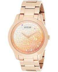 Dames Accessoires voor voor Horloges voor Guess 36mm Crystal Geaccentueerd Horloge in het Metallic 