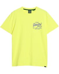 Superdry - Neon Vl C1-Bedrucktes T-Shirt - Lyst