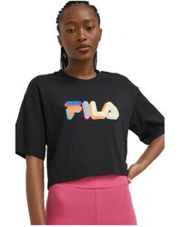 Fila - Beuna Cropped Graphic T-Shirt - Lyst